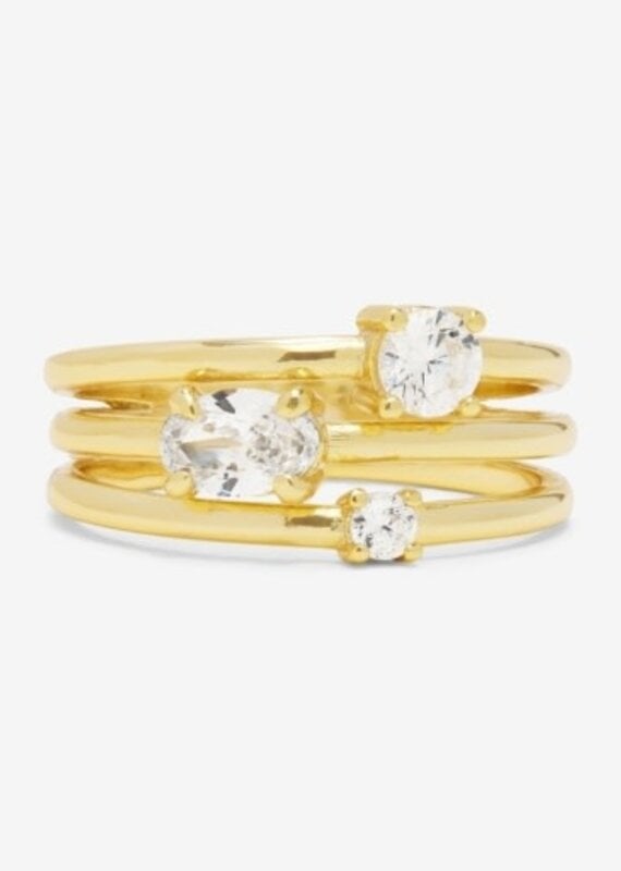 MELINDA MARIA Nina Stacked Ring