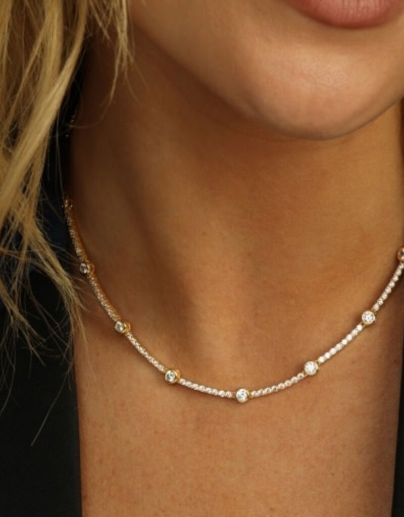 MELINDA MARIA She's an Icon Station Necklace 16'