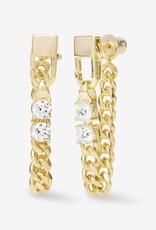 MELINDA MARIA Julian Loves Diamonds Soft Chain Hoops