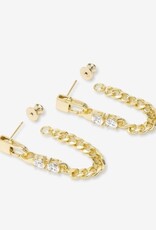 MELINDA MARIA Julian Loves Diamonds Soft Chain Hoops