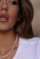 MELINDA MARIA Mama Not Your Basic Tennis Necklace 18'