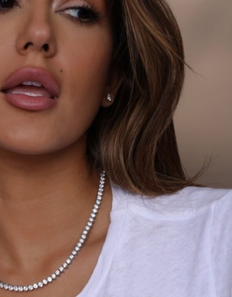 MELINDA MARIA Mama Not Your Basic Tennis Necklace 18'