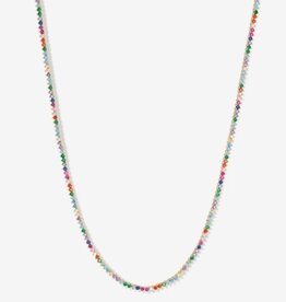 MELINDA MARIA Baby Not Your Basic Tennis Necklace 18"