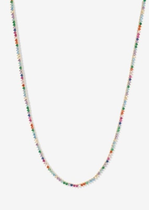 MELINDA MARIA Baby Not Your Basic Tennis Necklace 18"