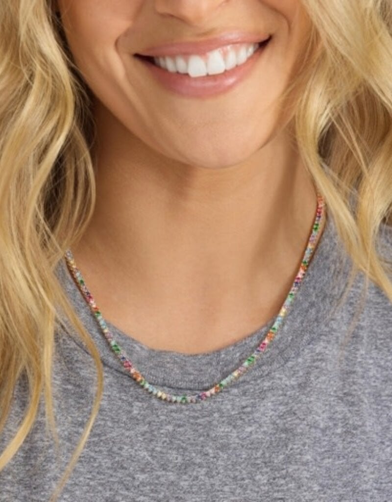 MELINDA MARIA Baby Not Your Basic Tennis Necklace 18"