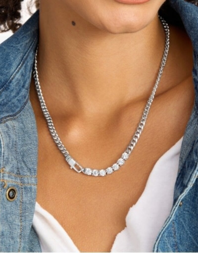 MELINDA MARIA Baby Julian Loves Diamonds Necklace 18'