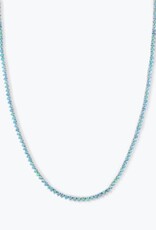 MELINDA MARIA Not Your Basic Blue Opal Tennis Necklace