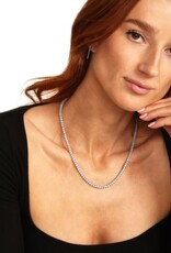 MELINDA MARIA Not Your Basic Blue Opal Tennis Necklace