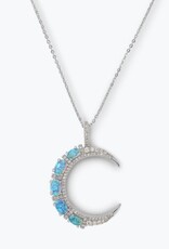 MELINDA MARIA She's an Icon Blue Moon Necklace