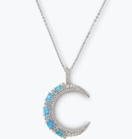 MELINDA MARIA She's an Icon Blue Moon Necklace