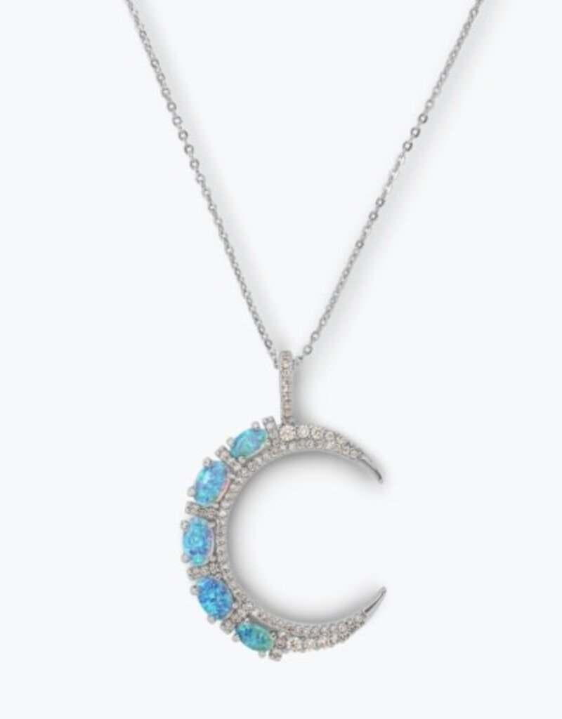 MELINDA MARIA She's an Icon Blue Moon Necklace