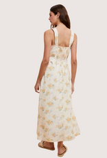 IN LOOM Floral Lace Overlay Maxi Dress Lemon Water