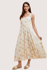 IN LOOM Floral Lace Overlay Maxi Dress Lemon Water