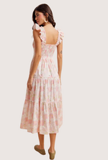 IN LOOM Smocked Cotton Maxi Dress Soft Peony