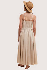 IN LOOM Linen Blend Button Dress Natural