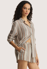Z SUPPLY The Perfect Striped Button Up Island Coconut