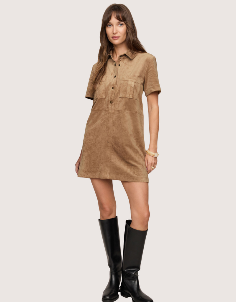 Z SUPPLY Leone Suede Mini Dress