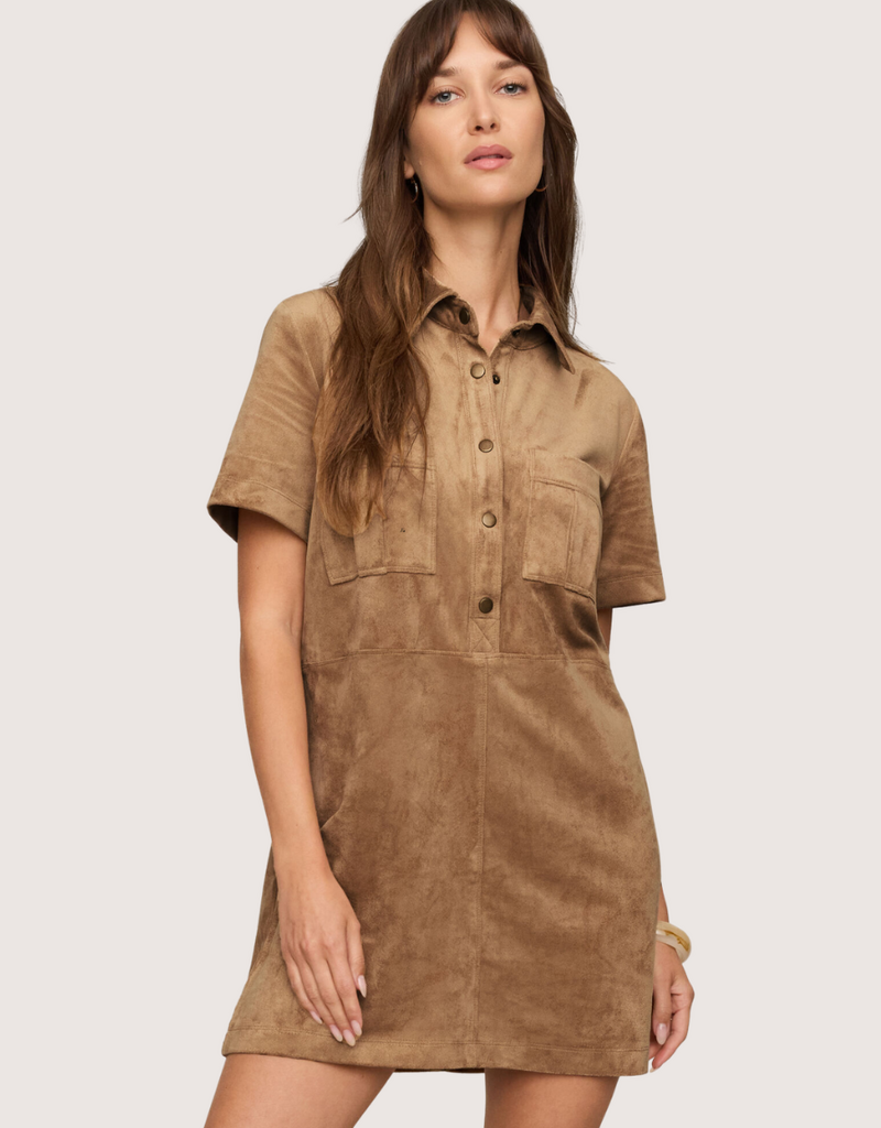Z SUPPLY Leone Suede Mini Dress