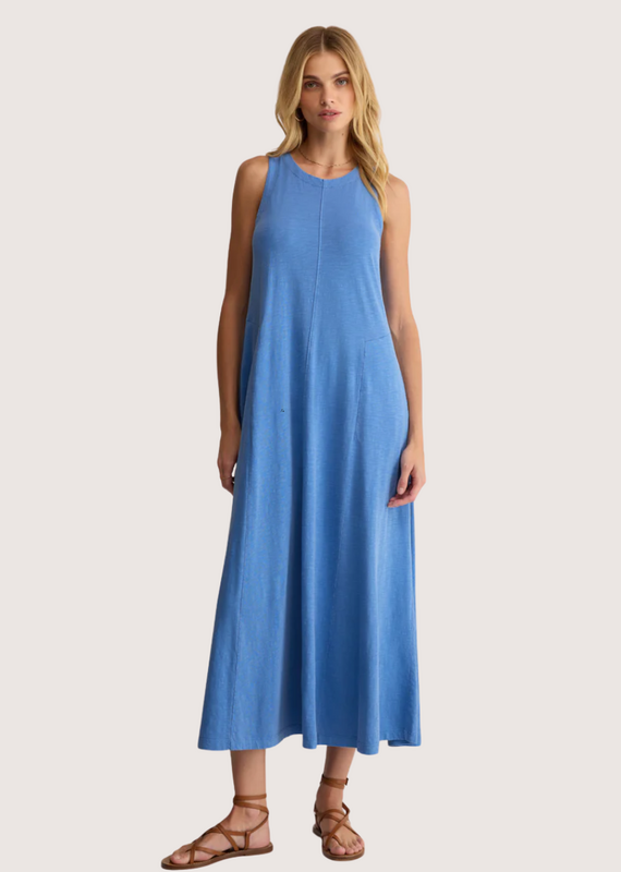 Z SUPPLY Waters Edge Midi Dress Marina