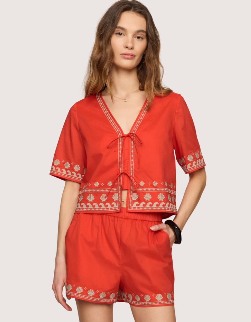 Z SUPPLY Cast of Waves Top Lychee