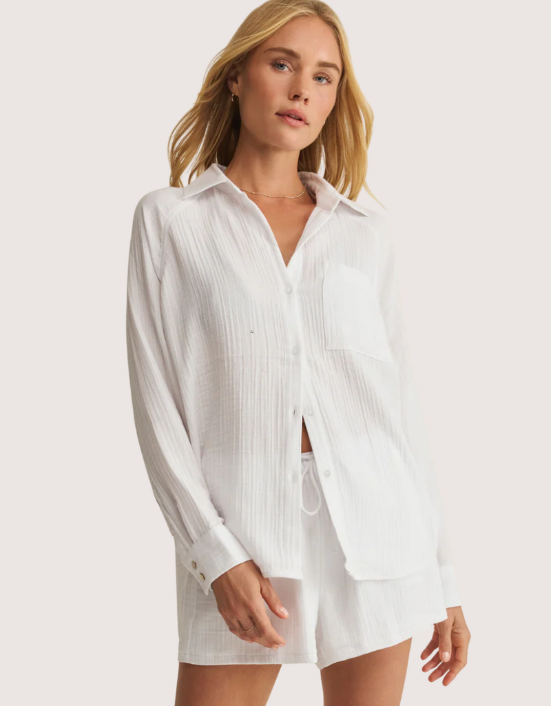 Z SUPPLY The Perfect Airy Top White