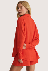 Z SUPPLY The Perfect Airy Top Lychee