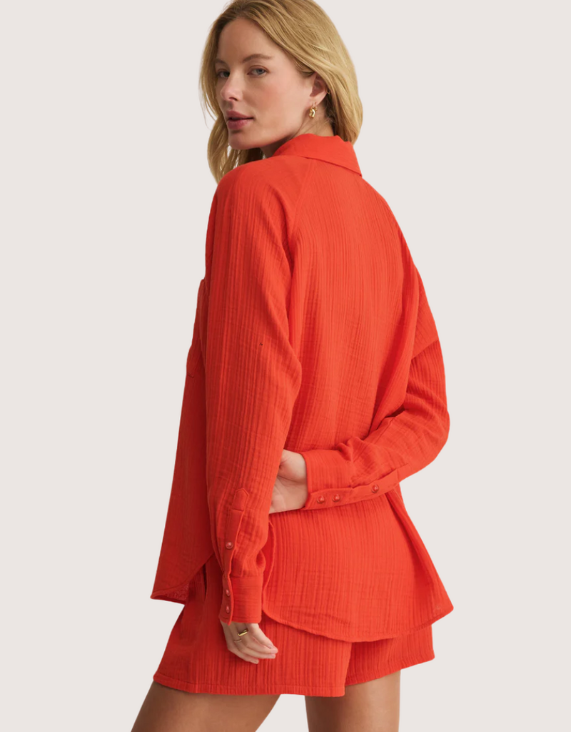 Z SUPPLY The Perfect Airy Top Lychee