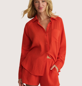Z SUPPLY The Perfect Airy Top Lychee