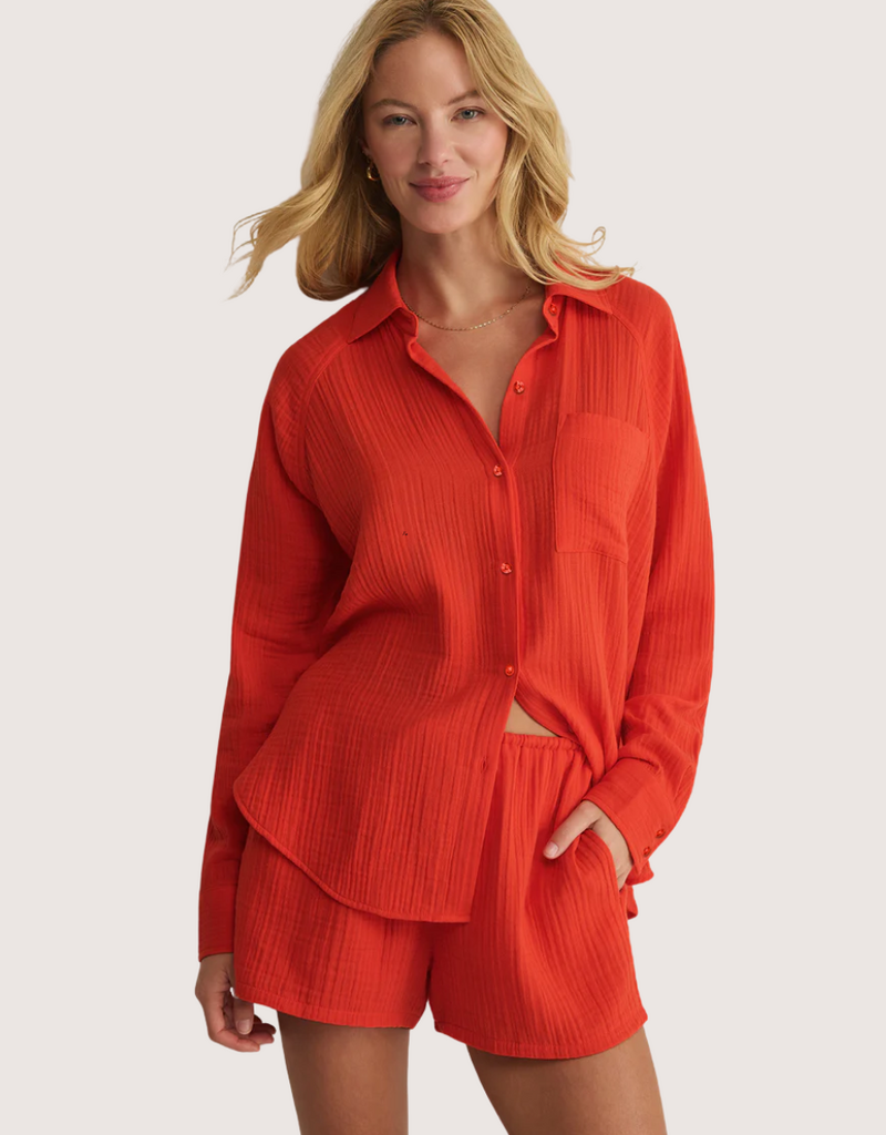 Z SUPPLY The Perfect Airy Top Lychee