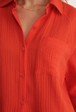 Z SUPPLY The Perfect Airy Top Lychee