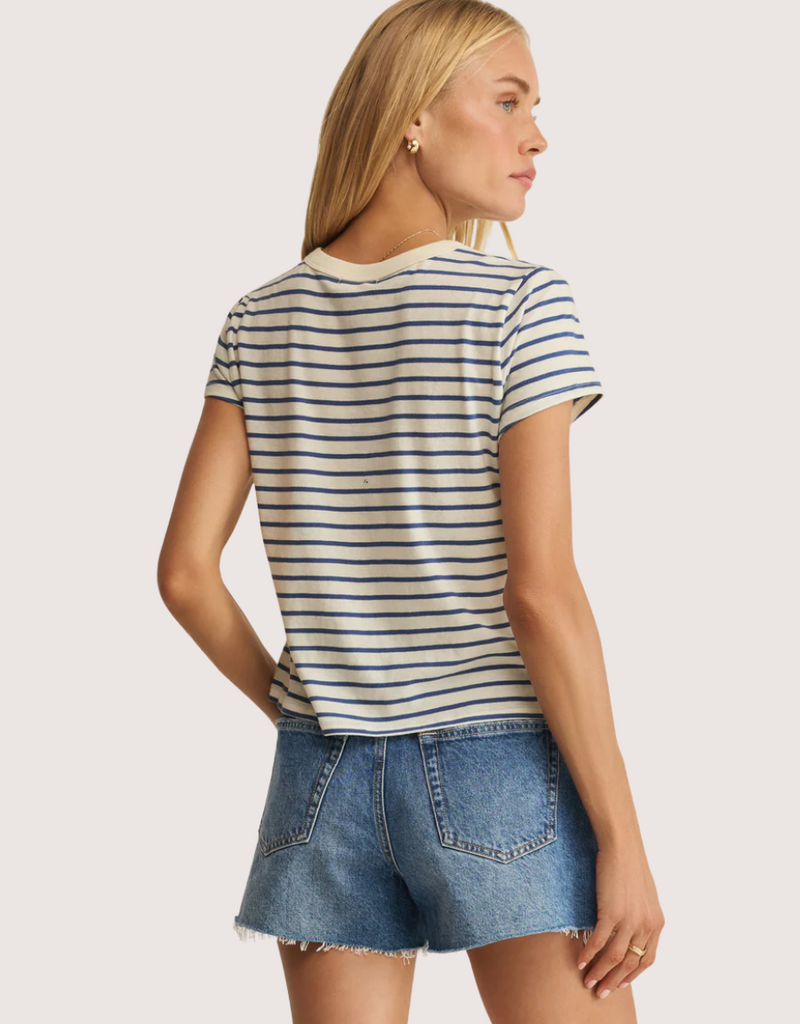 Z SUPPLY Junie Striped Tee True Navy