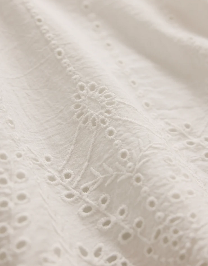 Z SUPPLY Oceanside Embroidered Top White