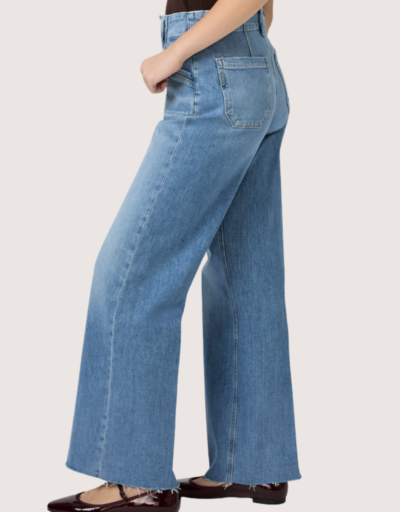 PAIGE Anessa 31" W/ Utility Pockets & Raw Hem Viva