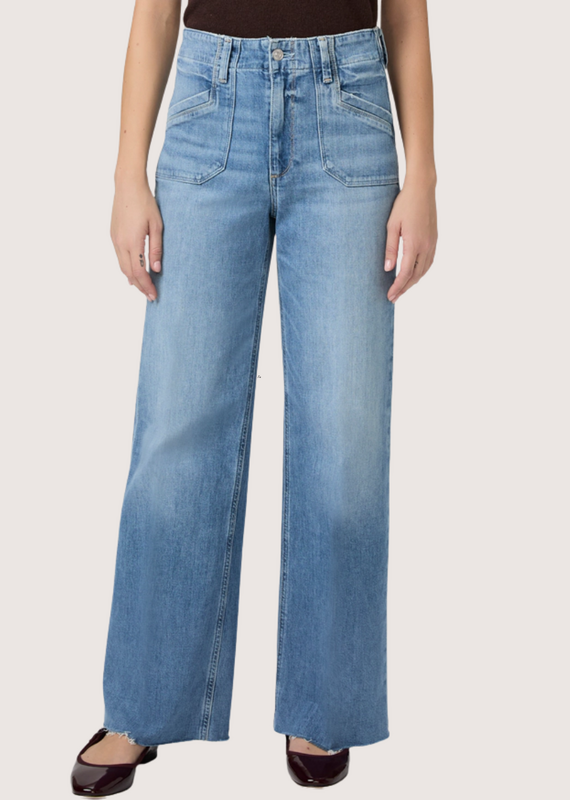 PAIGE Anessa 31" W/ Utility Pockets & Raw Hem Viva