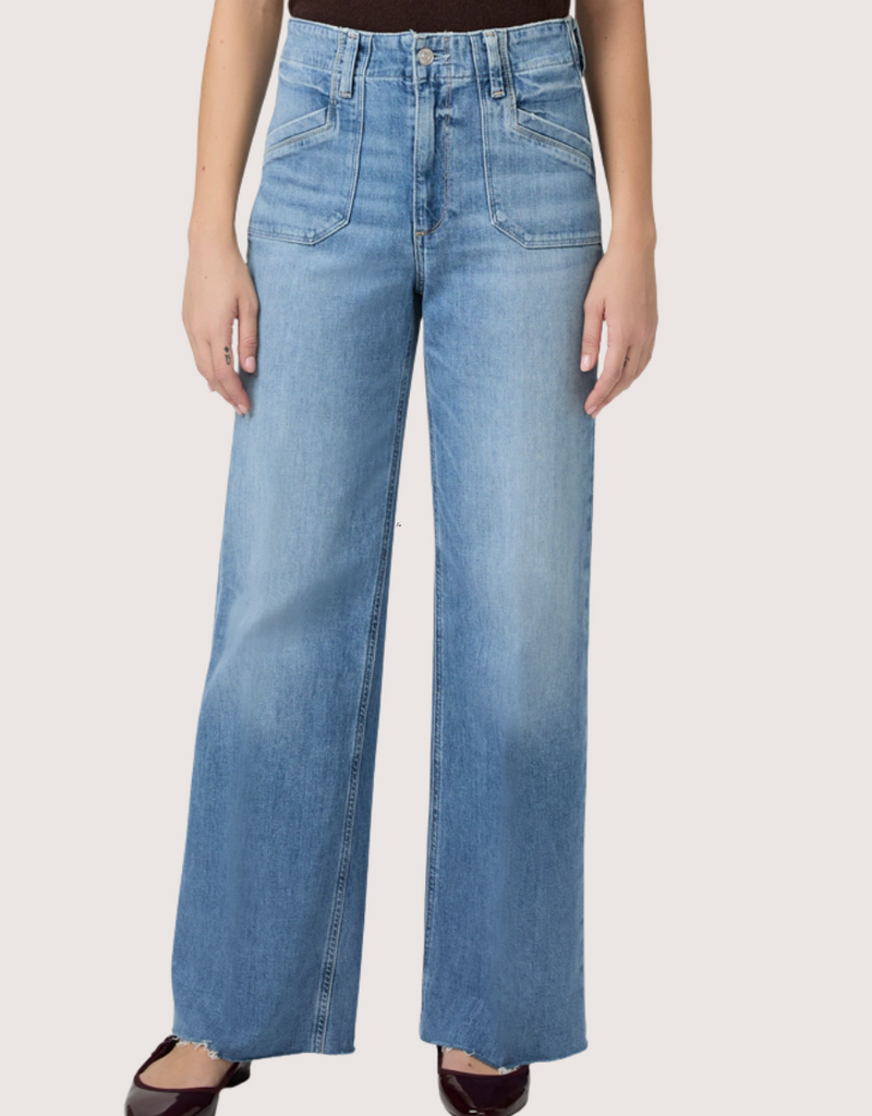 PAIGE Anessa 31" W/ Utility Pockets & Raw Hem Viva