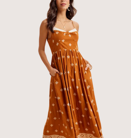 IN LOOM Border Print Maxi Resort Dress