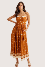 IN LOOM Border Print Maxi Resort Dress