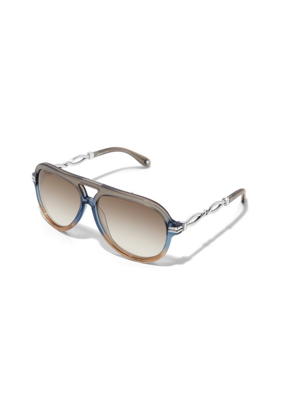 BRIGHTON Interlok Twist Aviator Sunglasses
