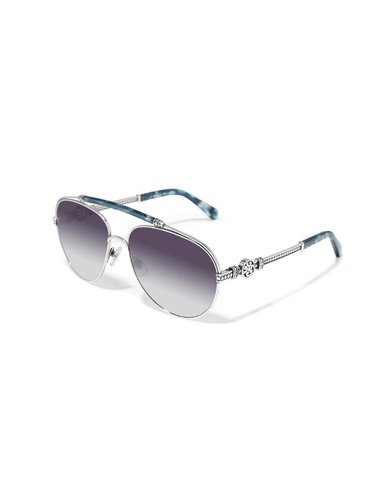 BRIGHTON Contempo Medallion Aviator Sunglasses
