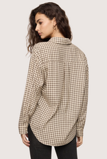 Z SUPPLY River Plaid Button Up Dark Chocolate