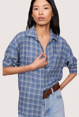 Z SUPPLY River Plaid Button Up Mystic Blue