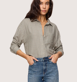 Z SUPPLY River Plaid Button Up Emerald Cove