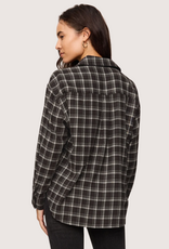 Z SUPPLY River Plaid Button Up Ash Black