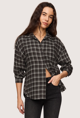 Z SUPPLY River Plaid Button Up Ash Black