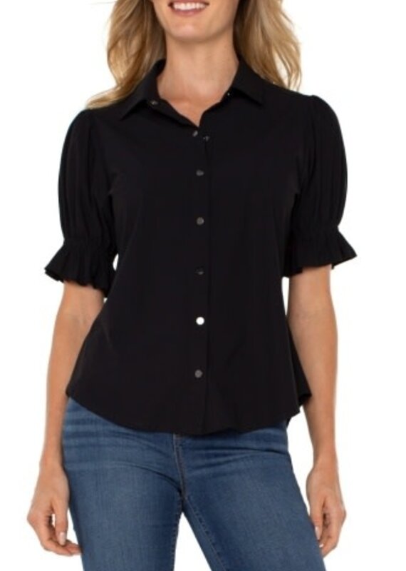 Liverpool Los Angeles Snap Front Knit Shirt