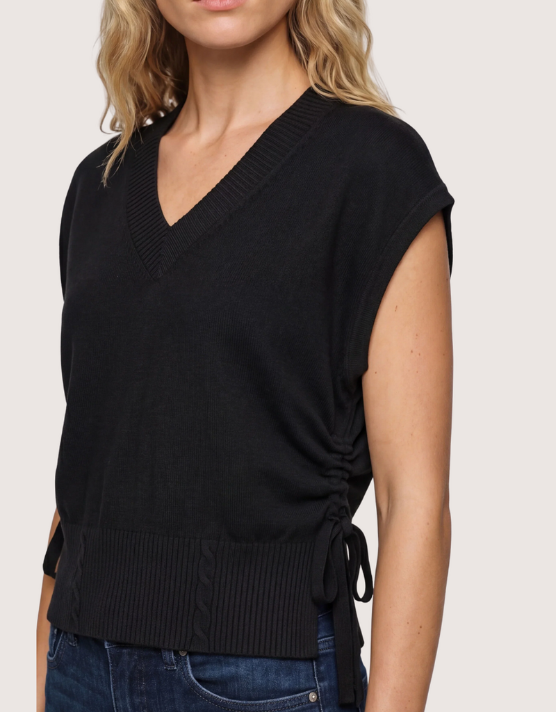 Liverpool Los Angeles vneck dolman popover sweater w/ ties