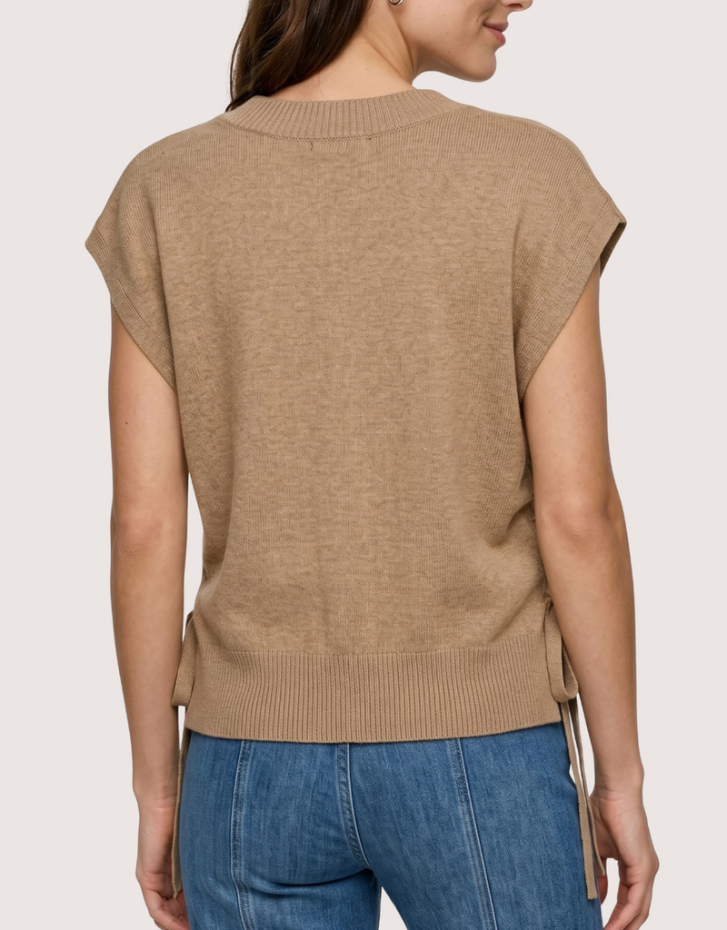 Liverpool Los Angeles vneck dolman popover sweater w/ ties