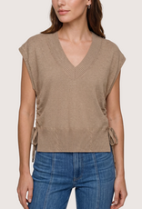 Liverpool Los Angeles vneck dolman popover sweater w/ ties