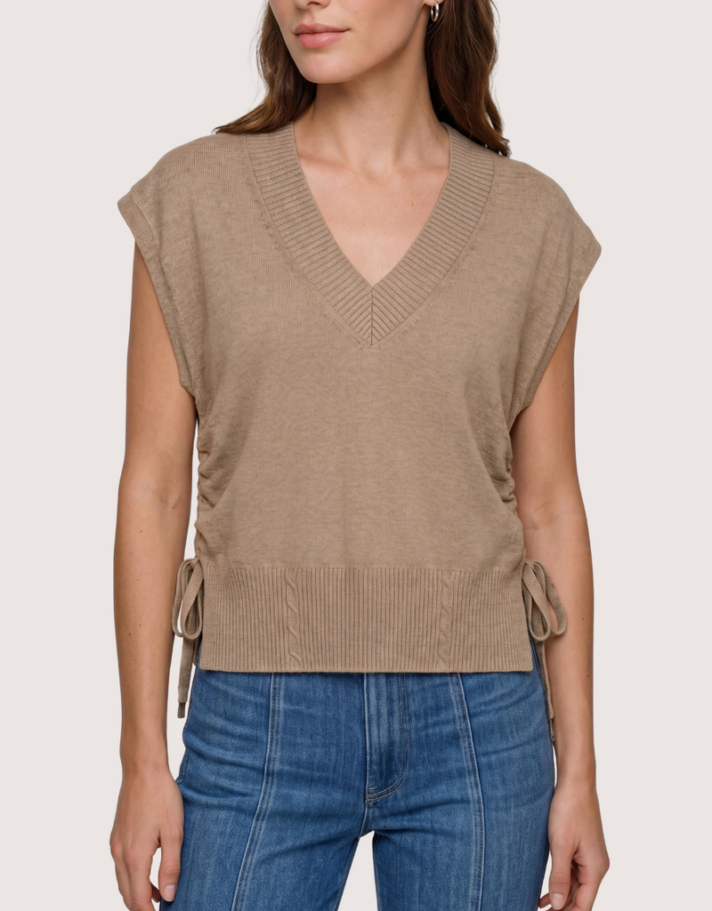 Liverpool Los Angeles vneck dolman popover sweater w/ ties