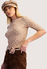 Stretch Waffle Design Top